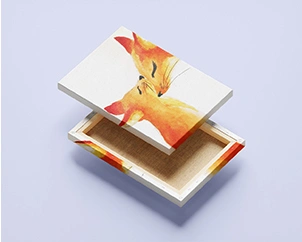 Stretched photo canvas on a wooden frame – premium canvas for modern wall decoration