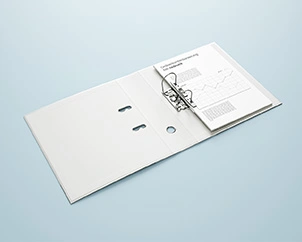 Opened file folder with contents