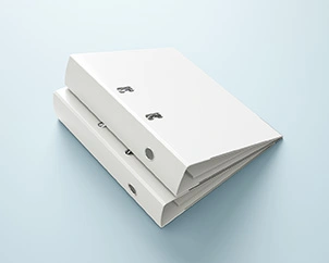 Two file folders stacked