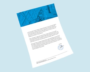 Printed stationery sheet