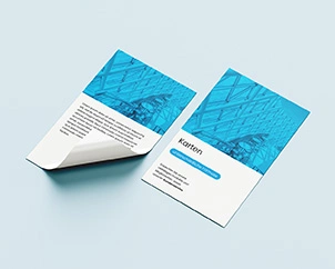 Two flyers lying next to each other