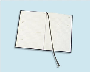 Opened weekly planner in DinA5