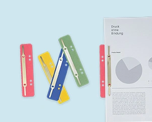 Filing strips in different colors