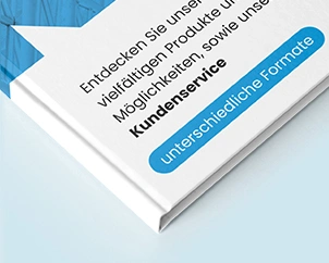 Close-up of a hardcover book with a sturdy cover and precisely finished pages – premium hardcover printing for durable books