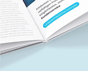 Opened hardcover book with a sturdy cover and high-quality print – professional hardcover binding for photo books and print projects