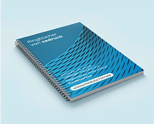 Closed wire ring binding in portrait format